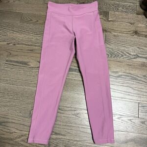 Calme by Johnny Was Endurance High Waist Soft Leggings Pockets Mauve Pink Large